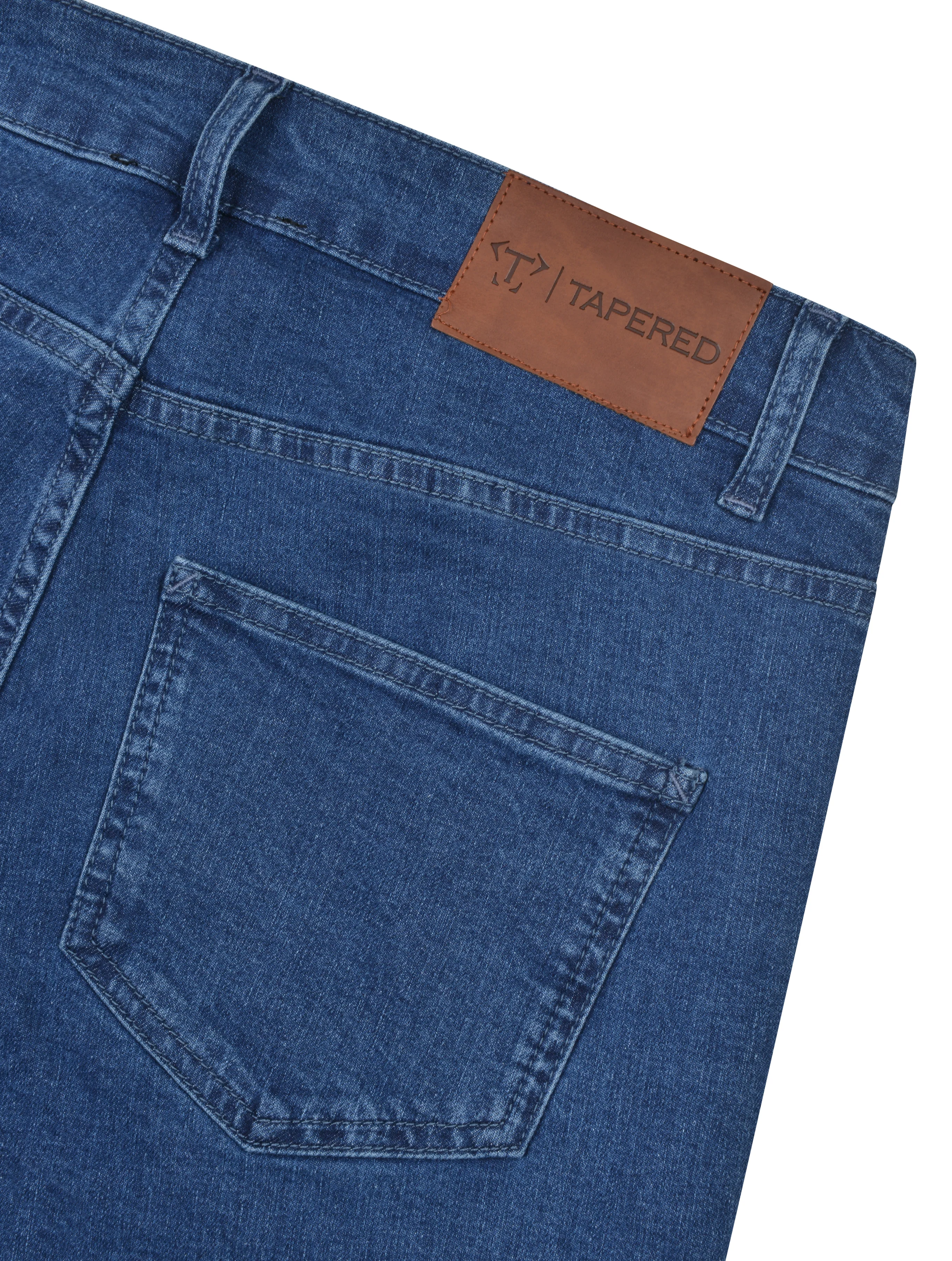 Mid Wash Tapered Fit Jeans - Image 6