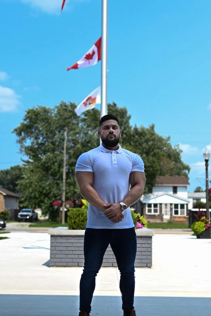 Short Sleeve White Tapered Fit Polo Shirt - Image 12