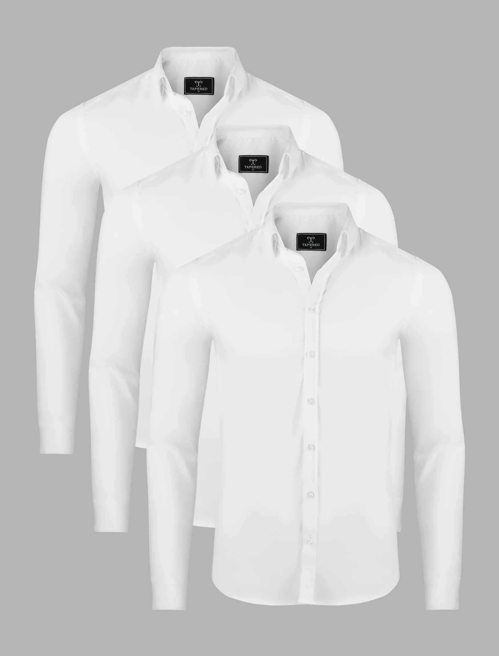 White Tapered Fit Shirt Pack - Image 2